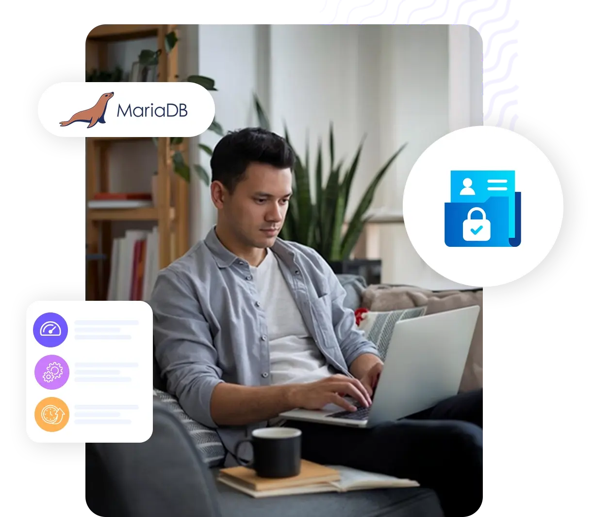 MariaDB database security and encryption illustration | HiQloud