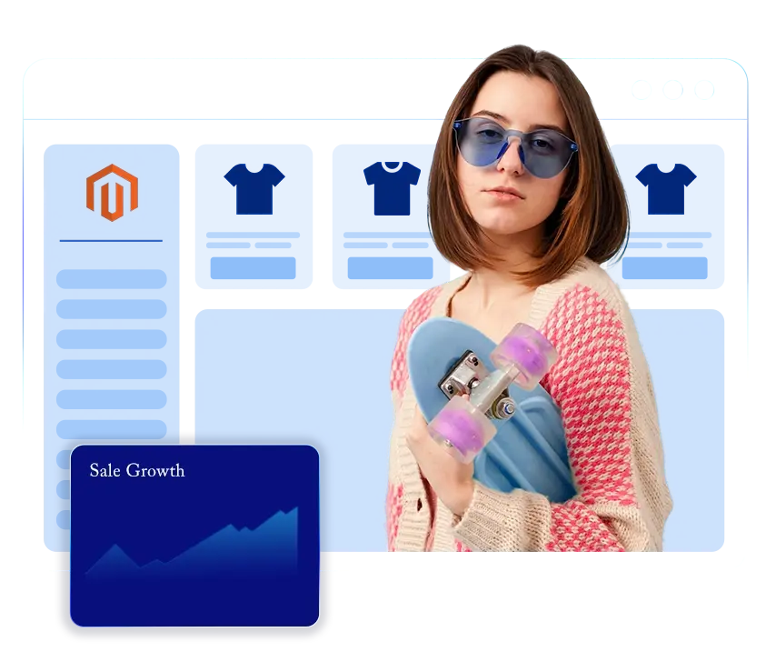 Magento e-commerce store hosting performance illustration | HiQloud