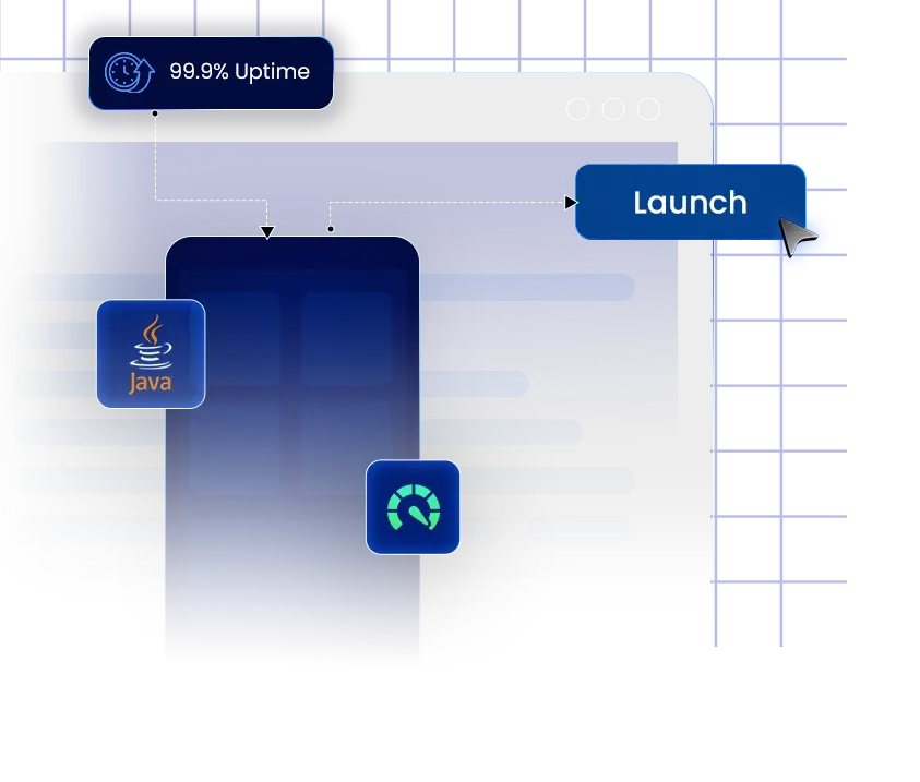Java application hosting platform illustration | HiQloud