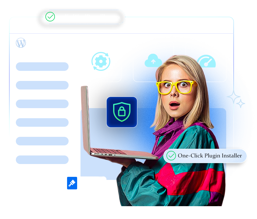 Managed WordPress hosting platform illustration | HiQloud