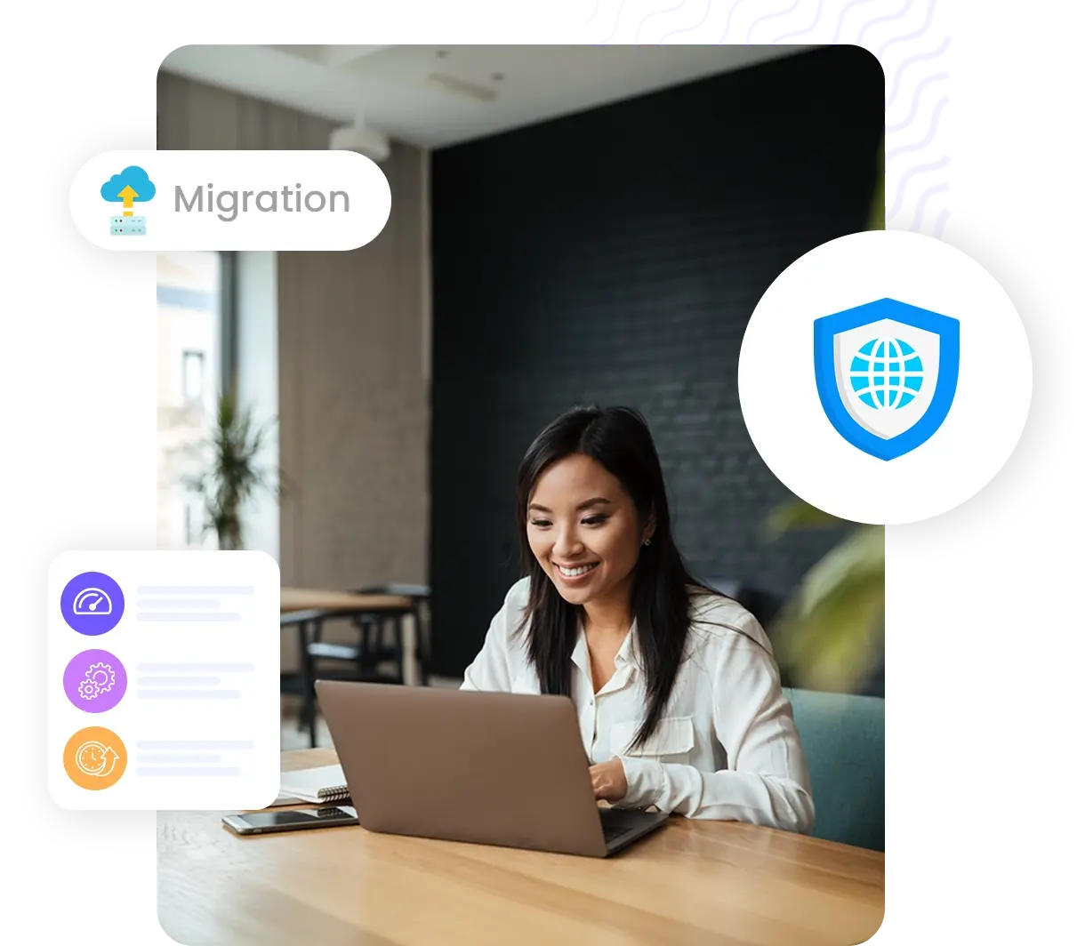 Zero-downtime application cluster migration illustration | HiQloud