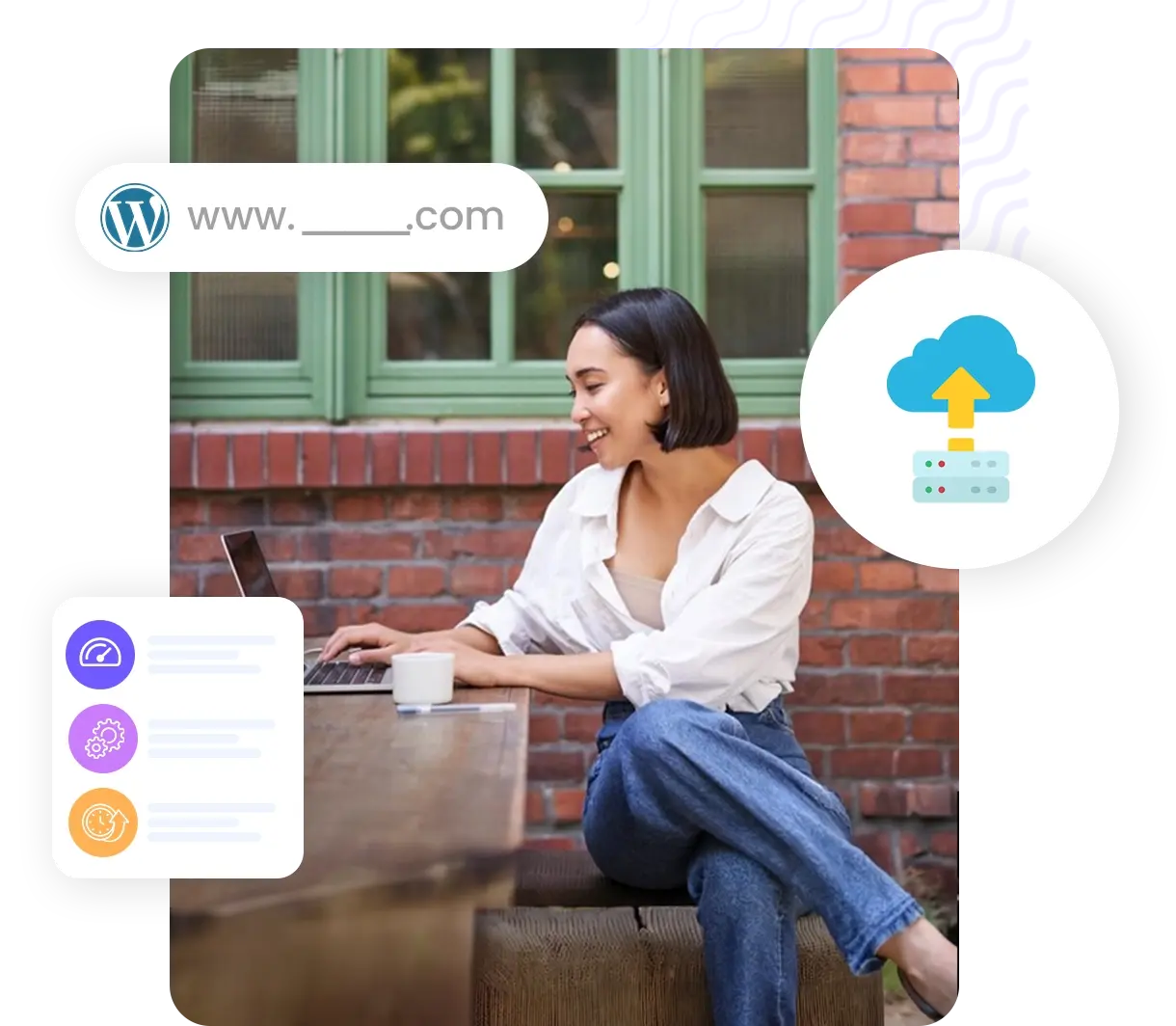 Zero-downtime WordPress cluster migration illustration | HiQloud