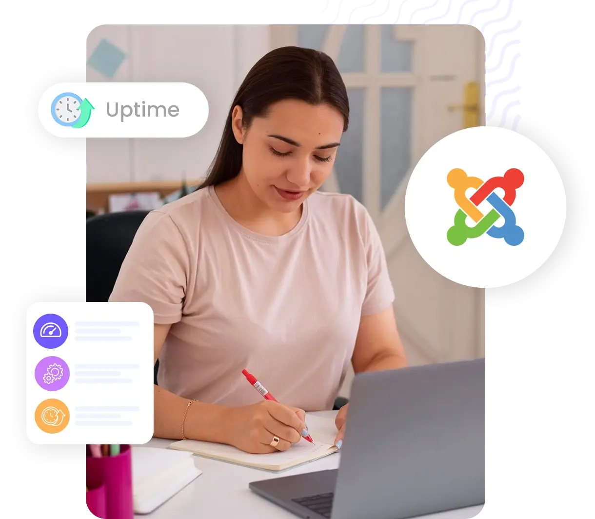 Migrating website to HiQloud Joomla cloud hosting illustration | HiQloud