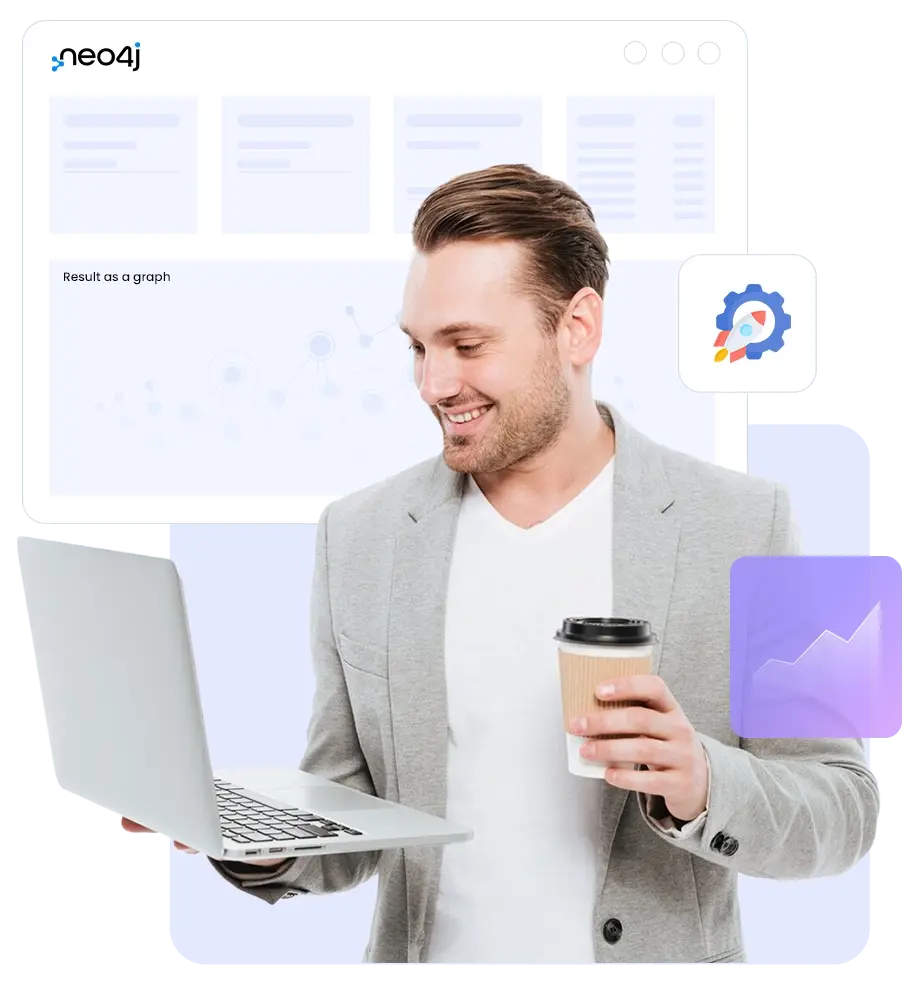 Neo4j native graph database hosting concept illustration | HiQloud