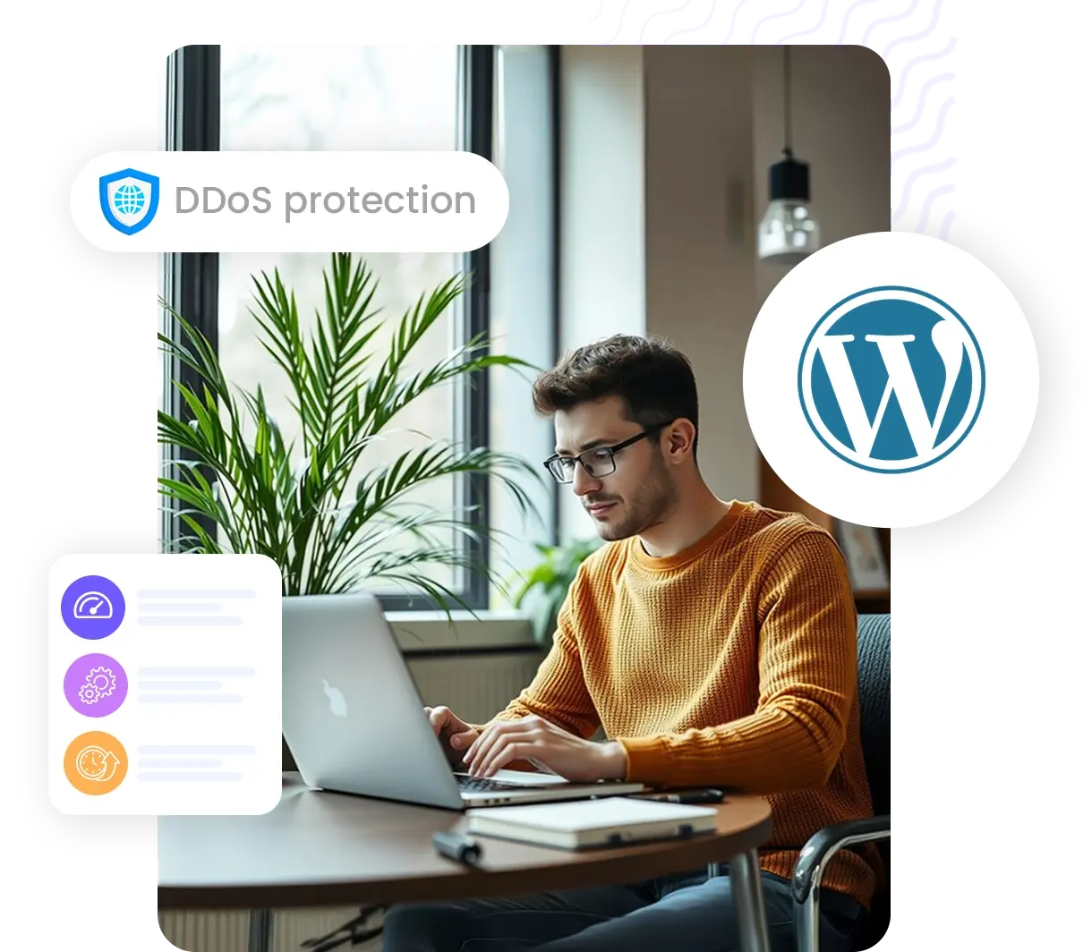 WordPress cluster security hardening illustration | HiQloud