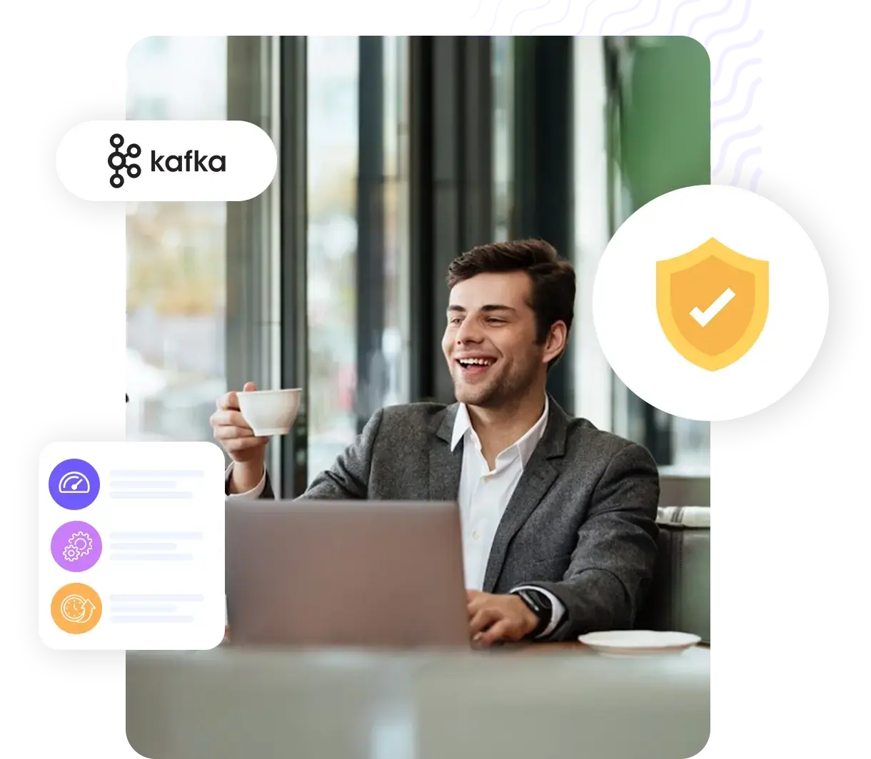 Kafka pipeline encryption and access control illustration | HiQloud