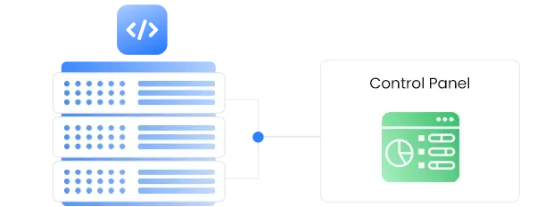Developer-first control panel icon | HiQloud