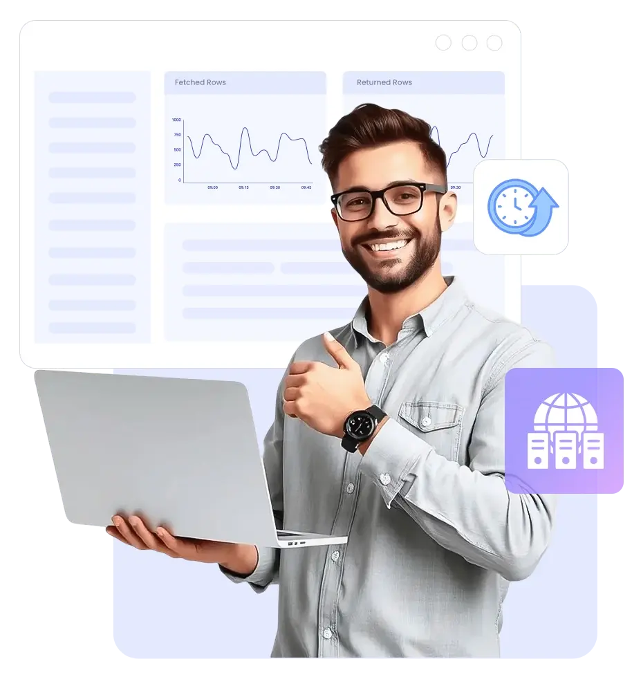 Complete all-inclusive cloud hosting features illustration | HiQloud