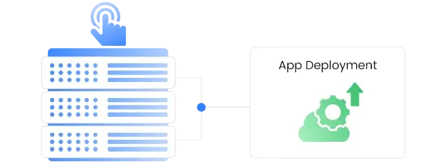 One-click app deployment icon | HiQloud