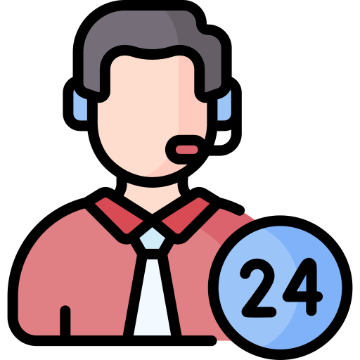 Round-the-clock expert support icon | HiQloud