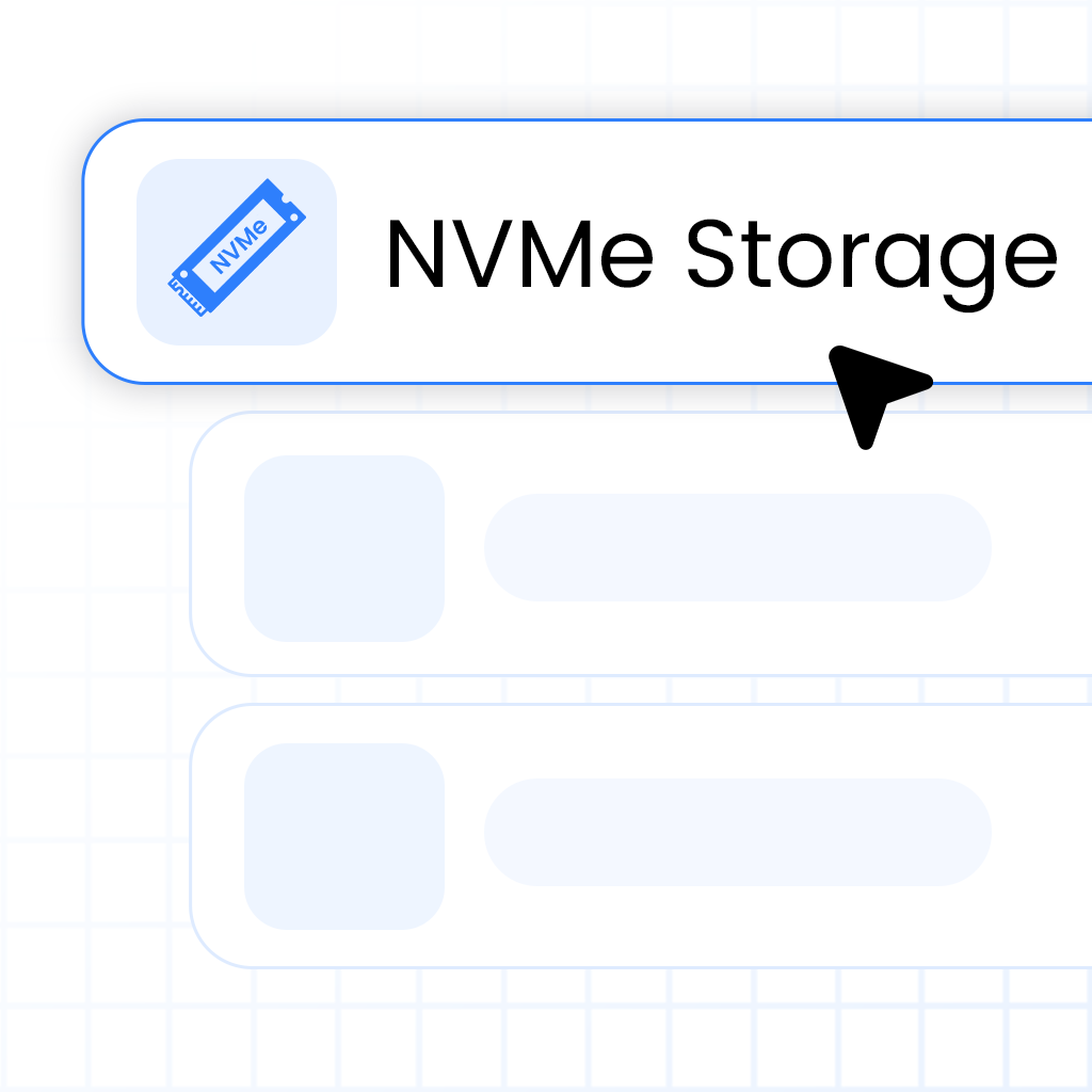 Fast NVMe storage access for LMS platforms illustration | HiQloud